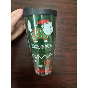 Kittie Kittie Tervis Santa Christmas Cat Insulated Tumbler- 24 oz.